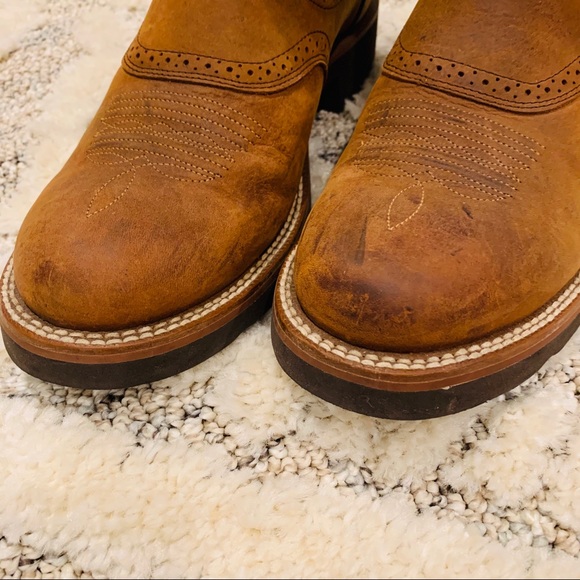 Ariat Heritage Crepe Cowboy Boots-Round Toe - Picture 4 of 6